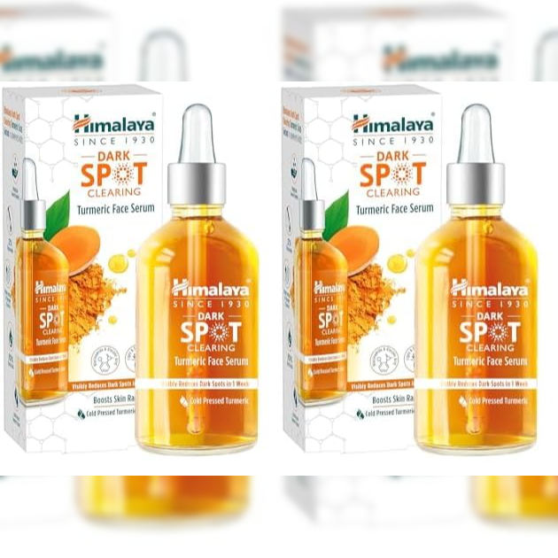 Himalaya Wellness Company Himalaya Dark Spot Clearing Turmeric Face Serum Organically Sourced Turmeric Reduce Dark Spots In 7 Days 10% Glycolic Acid & 2% Niacinamide 30Ml (Pack of 2)