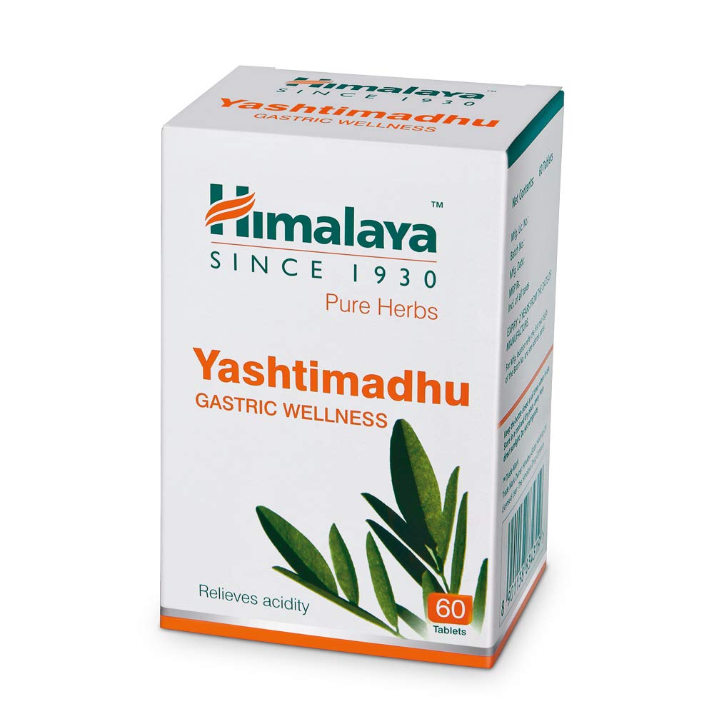Himalaya Wellness Pure Herbs Yashtimadhu Gastric Wellness - Pack of 3 X 60 Tablet